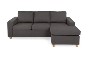 Crazy 3-sits Vändbar L-formad Divansoffa i Tyg