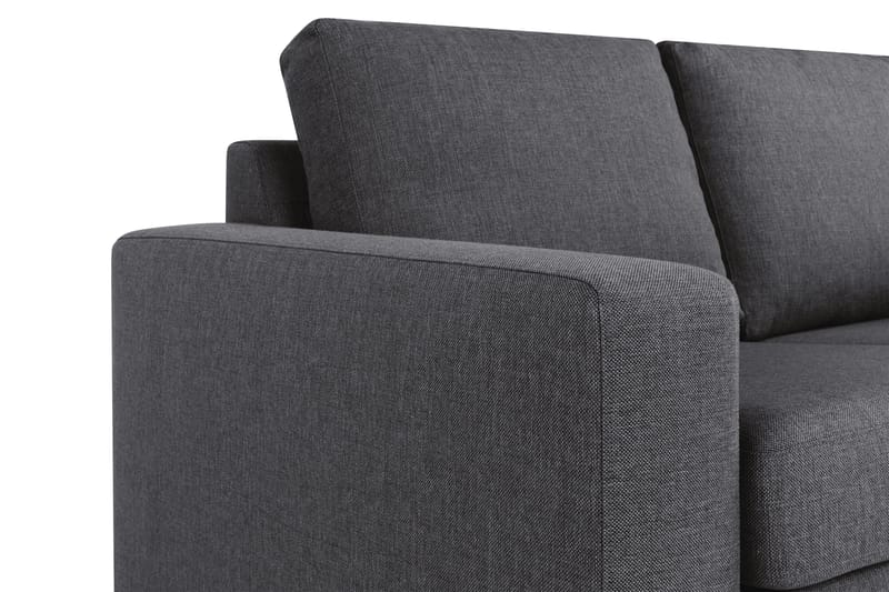 Crazy 3-sits Vändbar L-formad Divansoffa i Tyg - Mörkgrå - Möbler - Vardagsrum - Soffor - Divansoffa & schäslong