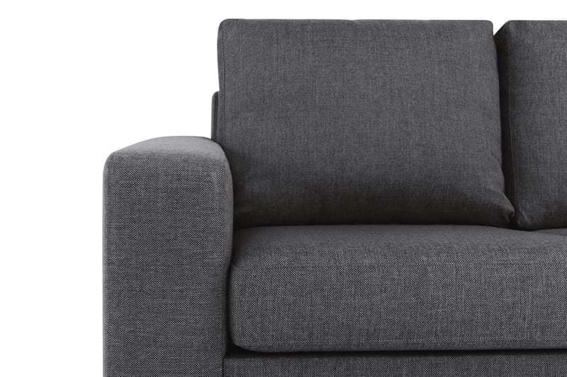 Crazy 3-sits Vändbar L-formad Divansoffa i Tyg - Mörkgrå - Möbler - Vardagsrum - Soffor - Divansoffa & schäslong