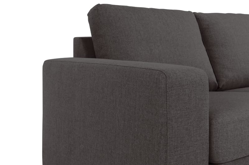 Crazy 3-sits Vändbar L-formad Divansoffa i Tyg - Mörkgrå - Möbler - Vardagsrum - Soffor - Divansoffa & schäslong