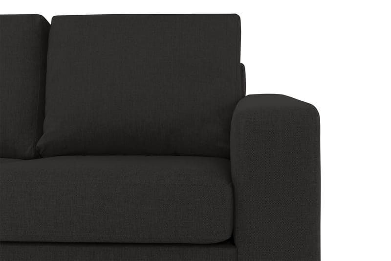 Crazy 3-sits Vänstervänd L-formad Schäslongsoffa i Tyg - Antracit - Möbler - Vardagsrum - Soffor - Divansoffa & schäslong