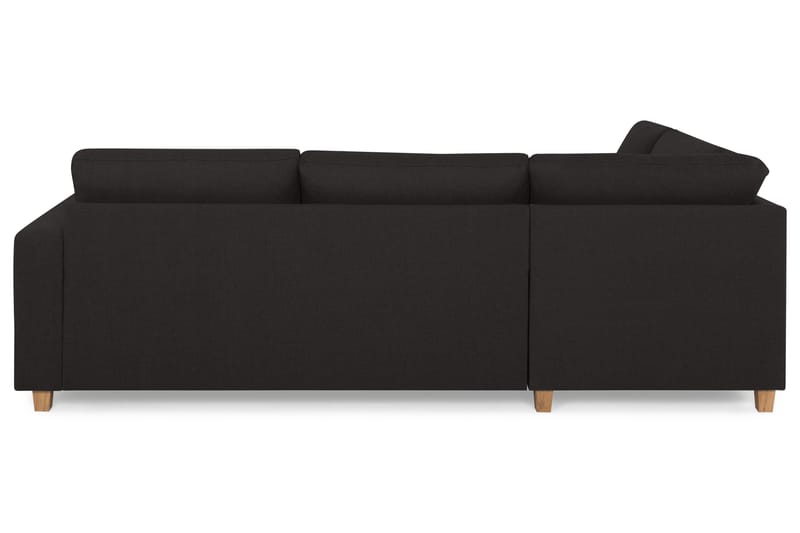 Crazy 3-sits Vänstervänd L-formad Schäslongsoffa i Tyg - Antracit - Möbler - Vardagsrum - Soffor - Divansoffa & schäslong