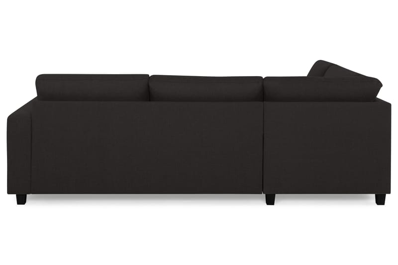 Crazy 3-sits Vänstervänd L-formad Schäslongsoffa i Tyg - Antracit - Möbler - Vardagsrum - Soffor - Divansoffa & schäslong