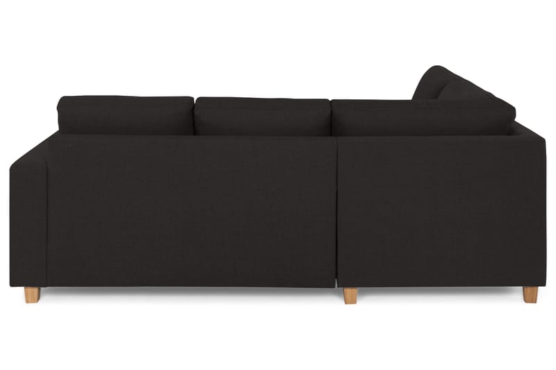 Crazy 3-sits Vänstervänd L-formad Schäslongsoffa i Tyg - Antracit - Möbler - Vardagsrum - Soffor - Divansoffa & schäslong