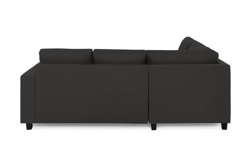 Crazy 3-sits Vänstervänd L-formad Schäslongsoffa i Tyg - Antracit - Möbler - Vardagsrum - Soffor - Divansoffa & schäslong