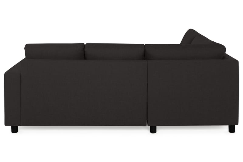 Crazy 3-sits Vänstervänd L-formad Schäslongsoffa i Tyg - Antracit - Möbler - Vardagsrum - Soffor - Divansoffa & schäslong