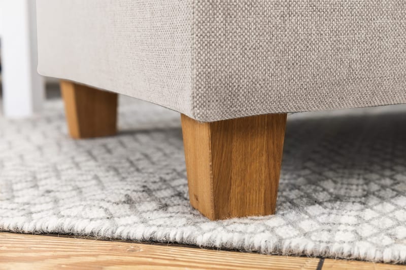 Crazy 3-sits Vänstervänd L-formad Schäslongsoffa i Tyg - Beige - Möbler - Vardagsrum - Soffor - Divansoffa & schäslong