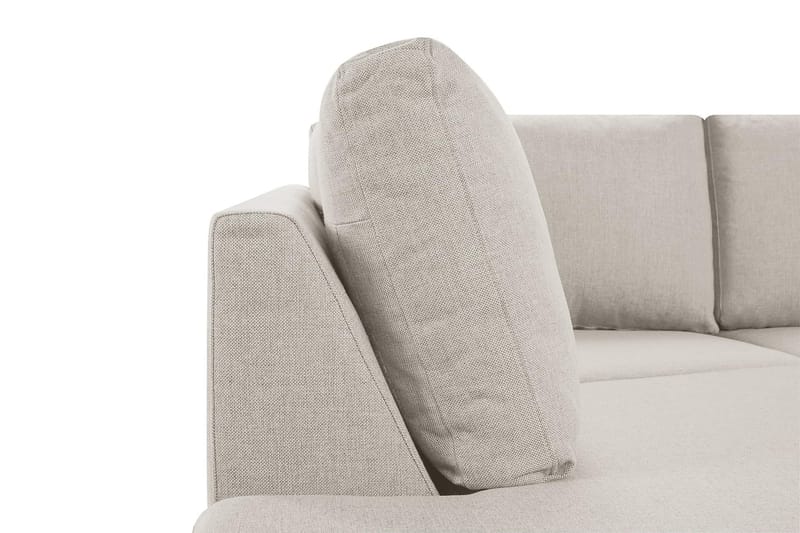 Crazy 3-sits Vänstervänd L-formad Schäslongsoffa i Tyg - Beige - Möbler - Vardagsrum - Soffor - Divansoffa & schäslong