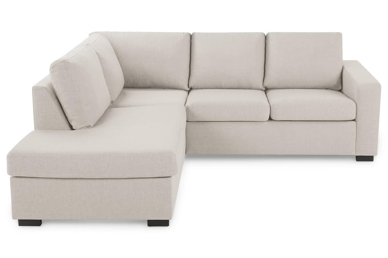 Crazy 3-sits Vänstervänd L-formad Schäslongsoffa i Tyg - Beige - Möbler - Vardagsrum - Soffor - Divansoffa & schäslong