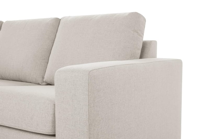 Crazy 3-sits Vänstervänd L-formad Schäslongsoffa i Tyg - Beige - Möbler - Vardagsrum - Soffor - Divansoffa & schäslong