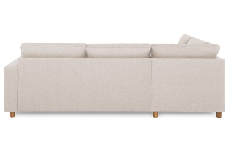 Crazy 3-sits Vänstervänd L-formad Schäslongsoffa i Tyg - Beige - Möbler - Vardagsrum - Soffor - Divansoffa & schäslong