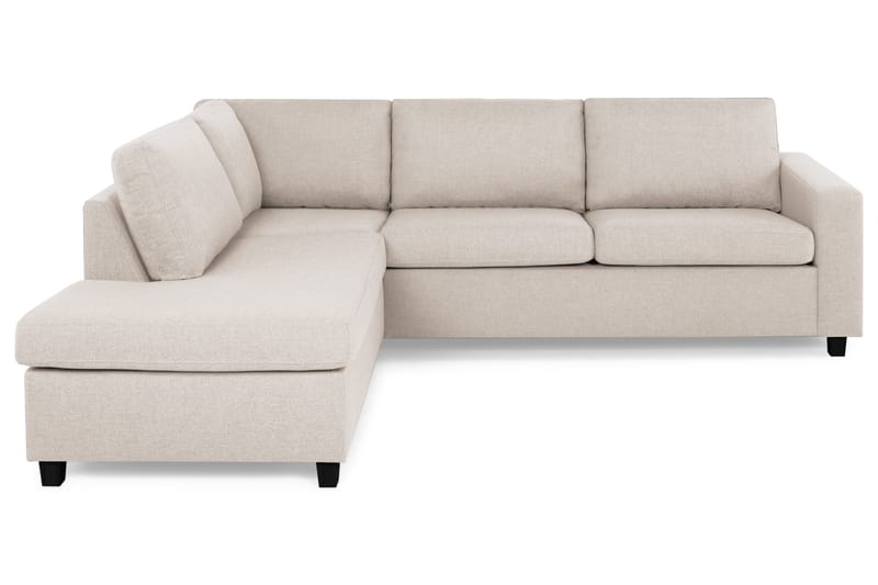 Crazy 3-sits Vänstervänd L-formad Schäslongsoffa i Tyg - Beige - Möbler - Vardagsrum - Soffor - Divansoffa & schäslong