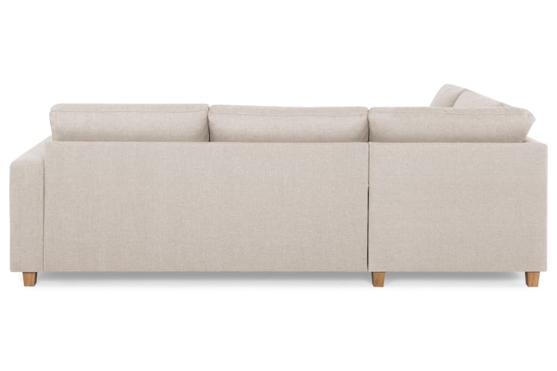 Crazy 3-sits Vänstervänd L-formad Schäslongsoffa i Tyg - Beige - Möbler - Vardagsrum - Soffor - Divansoffa & schäslong