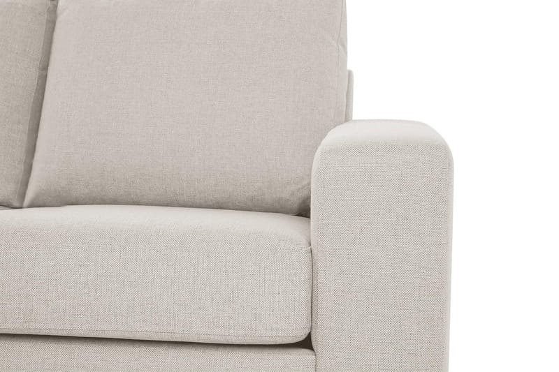 Crazy 3-sits Vänstervänd L-formad Schäslongsoffa i Tyg - Beige - Möbler - Vardagsrum - Soffor - Divansoffa & schäslong