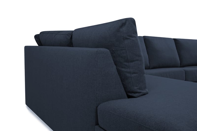 Crazy 3-sits Vänstervänd L-formad Schäslongsoffa i Tyg - Blå - Möbler - Vardagsrum - Soffor - Divansoffa & schäslong