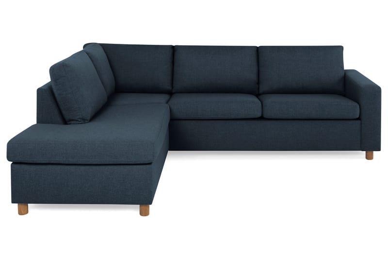 Crazy 3-sits Vänstervänd L-formad Schäslongsoffa i Tyg - Blå - Möbler - Vardagsrum - Soffor - Divansoffa & schäslong