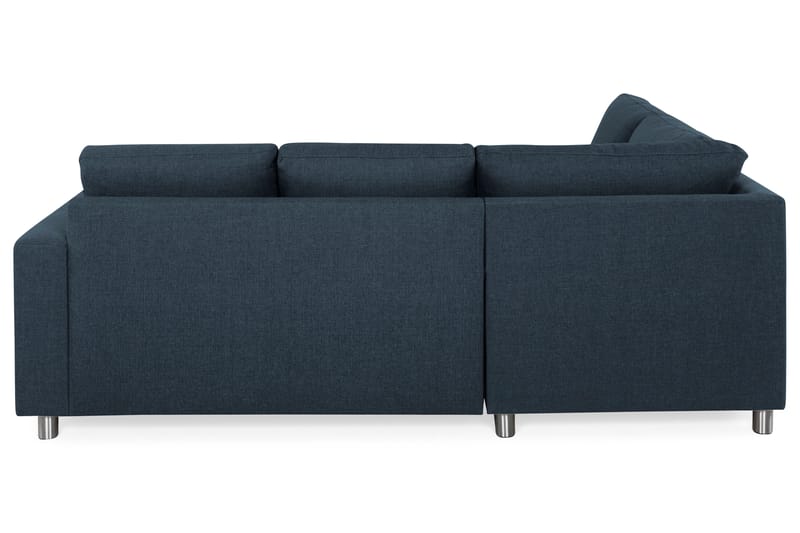 Crazy 3-sits Vänstervänd L-formad Schäslongsoffa i Tyg - Blå - Möbler - Vardagsrum - Soffor - Divansoffa & schäslong