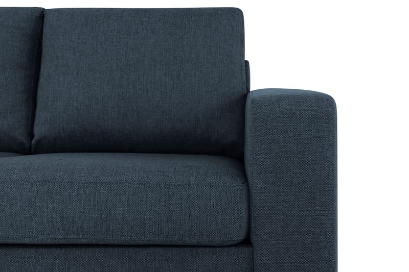Crazy 3-sits Vänstervänd L-formad Schäslongsoffa i Tyg - Blå - Möbler - Vardagsrum - Soffor - Divansoffa & schäslong