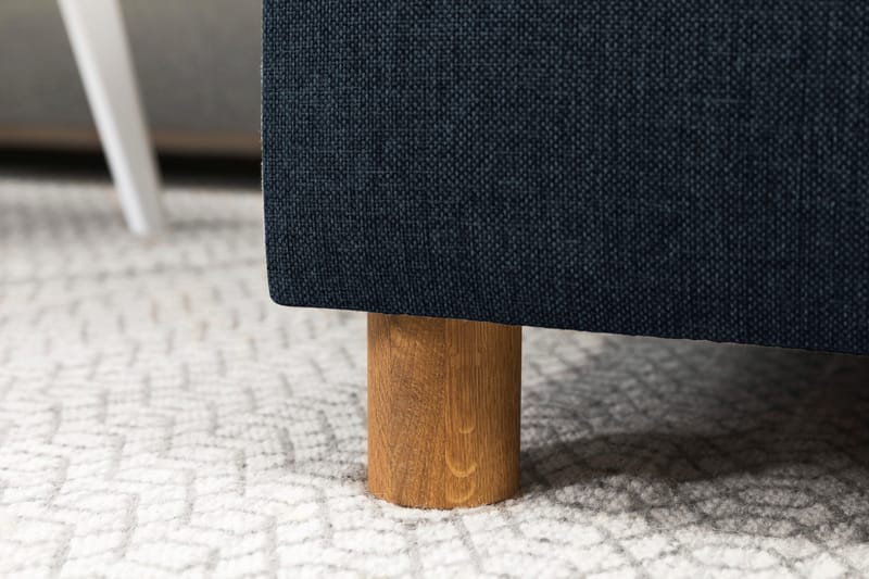 Crazy 3-sits Vänstervänd L-formad Schäslongsoffa i Tyg - Blå - Möbler - Vardagsrum - Soffor - Divansoffa & schäslong