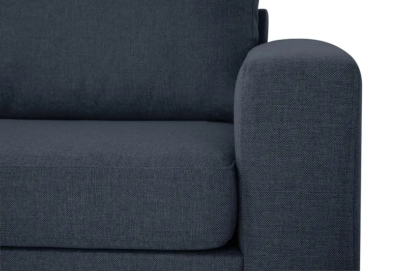 Crazy 3-sits Vänstervänd L-formad Schäslongsoffa i Tyg - Blå - Möbler - Vardagsrum - Soffor - Divansoffa & schäslong