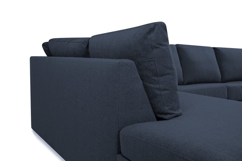 Crazy 3-sits Vänstervänd L-formad Schäslongsoffa i Tyg - Blå - Möbler - Vardagsrum - Soffor - Divansoffa & schäslong