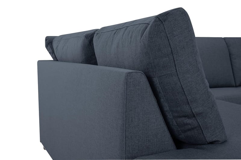 Crazy 3-sits Vänstervänd L-formad Schäslongsoffa i Tyg - Blå - Möbler - Vardagsrum - Soffor - Divansoffa & schäslong