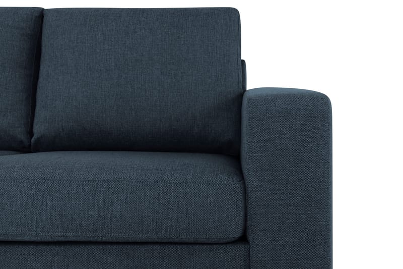 Crazy 3-sits Vänstervänd L-formad Schäslongsoffa i Tyg - Blå - Möbler - Vardagsrum - Soffor - Divansoffa & schäslong