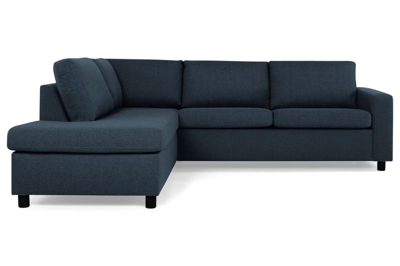 Crazy 3-sits Vänstervänd L-formad Schäslongsoffa i Tyg - Blå - Möbler - Vardagsrum - Soffor - Divansoffa & schäslong