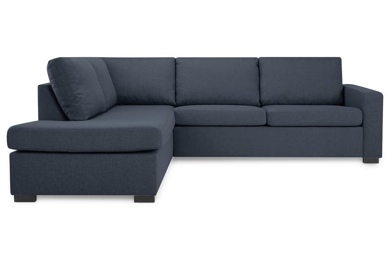 Crazy 3-sits Vänstervänd L-formad Schäslongsoffa i Tyg - Blå - Möbler - Vardagsrum - Soffor - Divansoffa & schäslong