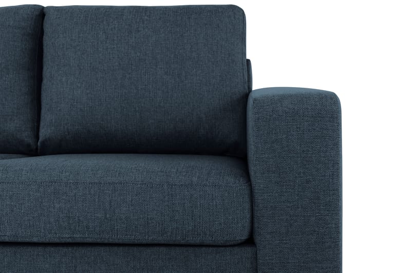 Crazy 3-sits Vänstervänd L-formad Schäslongsoffa i Tyg - Blå - Möbler - Vardagsrum - Soffor - Divansoffa & schäslong
