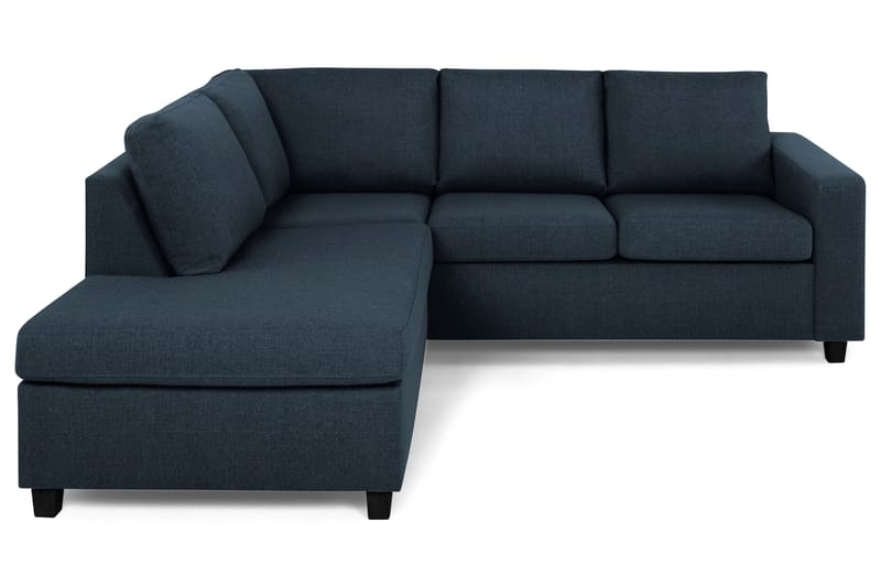 Crazy 3-sits Vänstervänd L-formad Schäslongsoffa i Tyg - Blå - Möbler - Vardagsrum - Soffor - Divansoffa & schäslong