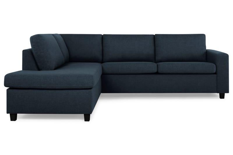 Crazy 3-sits Vänstervänd L-formad Schäslongsoffa i Tyg - Blå - Möbler - Vardagsrum - Soffor - Divansoffa & schäslong