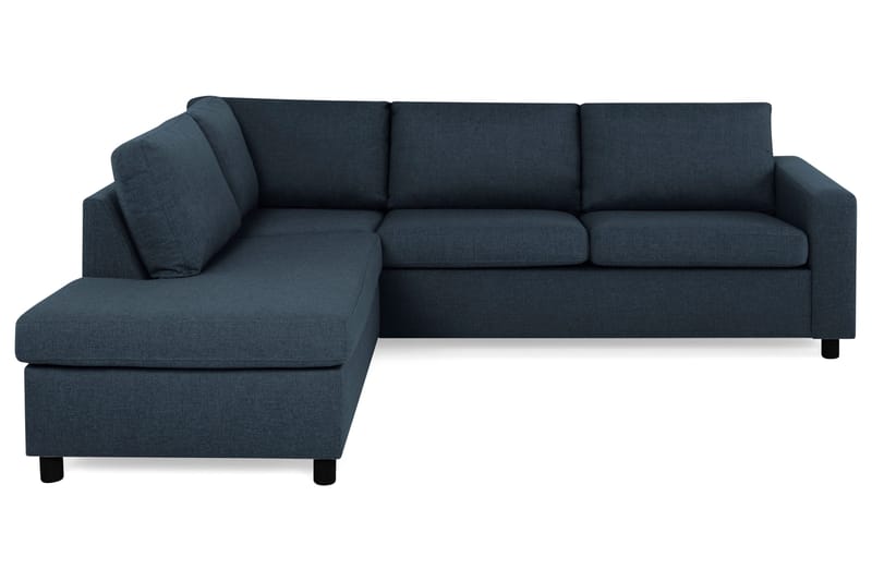 Crazy 3-sits Vänstervänd L-formad Schäslongsoffa i Tyg - Blå - Möbler - Vardagsrum - Soffor - Divansoffa & schäslong