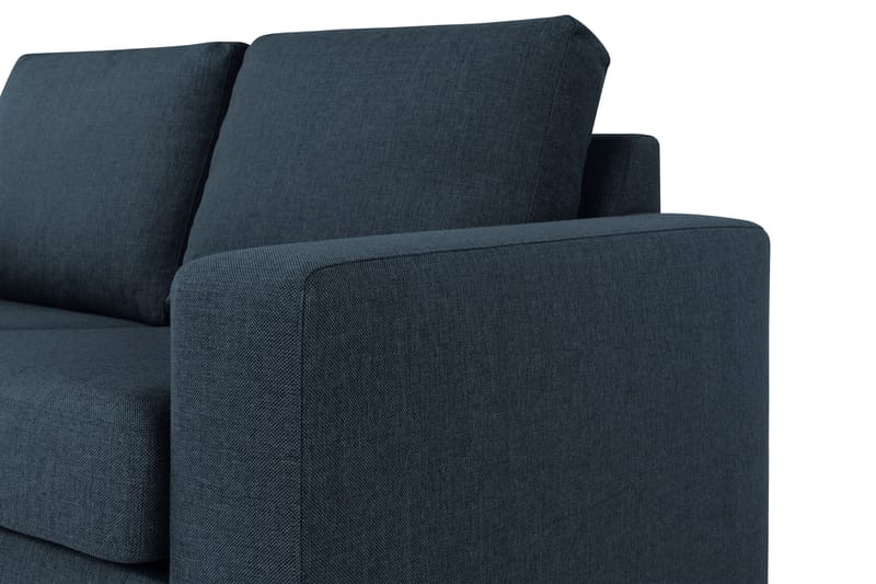 Crazy 3-sits Vänstervänd L-formad Schäslongsoffa i Tyg - Blå - Möbler - Vardagsrum - Soffor - Divansoffa & schäslong