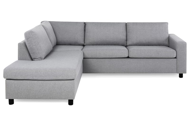 Crazy 3-sits Vänstervänd L-formad Schäslongsoffa i Tyg - Grå - Möbler - Vardagsrum - Soffor - Divansoffa & schäslong