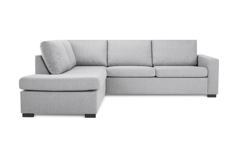 Crazy 3-sits Vänstervänd L-formad Schäslongsoffa i Tyg - Grå - Möbler - Vardagsrum - Soffor - Divansoffa & schäslong