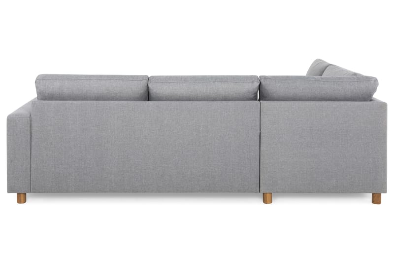 Crazy 3-sits Vänstervänd L-formad Schäslongsoffa i Tyg - Grå - Möbler - Vardagsrum - Soffor - Divansoffa & schäslong