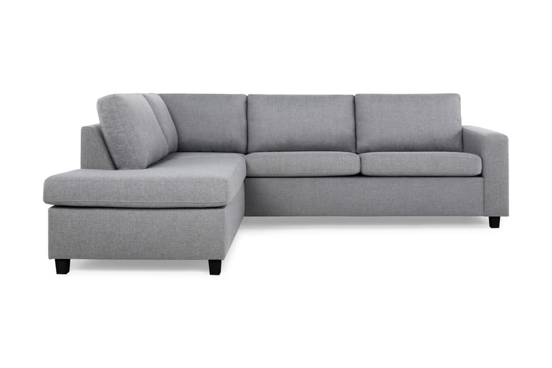 Crazy 3-sits Vänstervänd L-formad Schäslongsoffa i Tyg - Grå - Möbler - Vardagsrum - Soffor - Divansoffa & schäslong