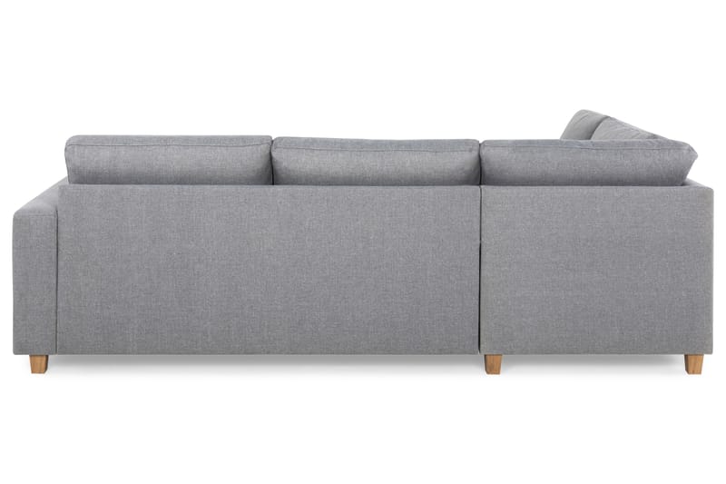 Crazy 3-sits Vänstervänd L-formad Schäslongsoffa i Tyg - Grå - Möbler - Vardagsrum - Soffor - Divansoffa & schäslong