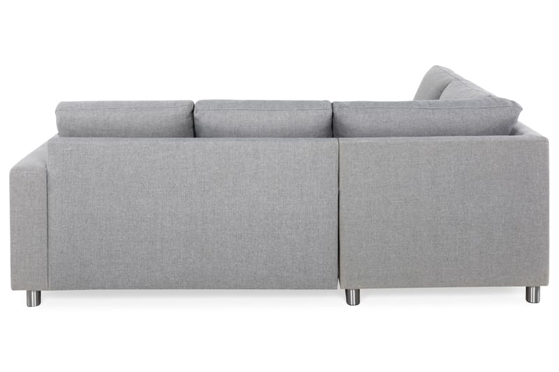 Crazy 3-sits Vänstervänd L-formad Schäslongsoffa i Tyg - Grå - Möbler - Vardagsrum - Soffor - Divansoffa & schäslong