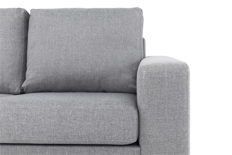 Crazy 3-sits Vänstervänd L-formad Schäslongsoffa i Tyg - Grå - Möbler - Vardagsrum - Soffor - Divansoffa & schäslong