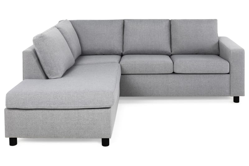 Crazy 3-sits Vänstervänd L-formad Schäslongsoffa i Tyg - Grå - Möbler - Vardagsrum - Soffor - Divansoffa & schäslong