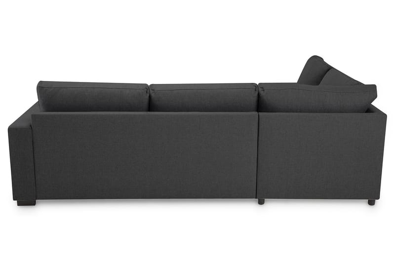 Crazy 3-sits Vänstervänd L-formad Schäslongsoffa i Tyg - Mörkgrå - Möbler - Vardagsrum - Soffor - Divansoffa & schäslong