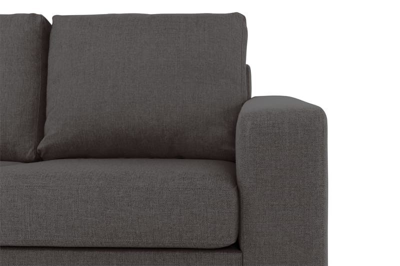 Crazy 3-sits Vänstervänd L-formad Schäslongsoffa i Tyg - Mörkgrå - Möbler - Vardagsrum - Soffor - Divansoffa & schäslong