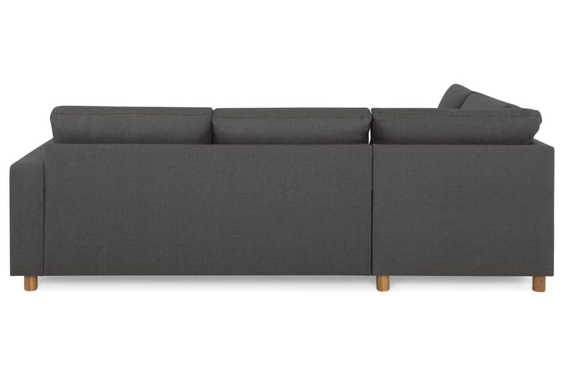 Crazy 3-sits Vänstervänd L-formad Schäslongsoffa i Tyg - Mörkgrå - Möbler - Vardagsrum - Soffor - Divansoffa & schäslong