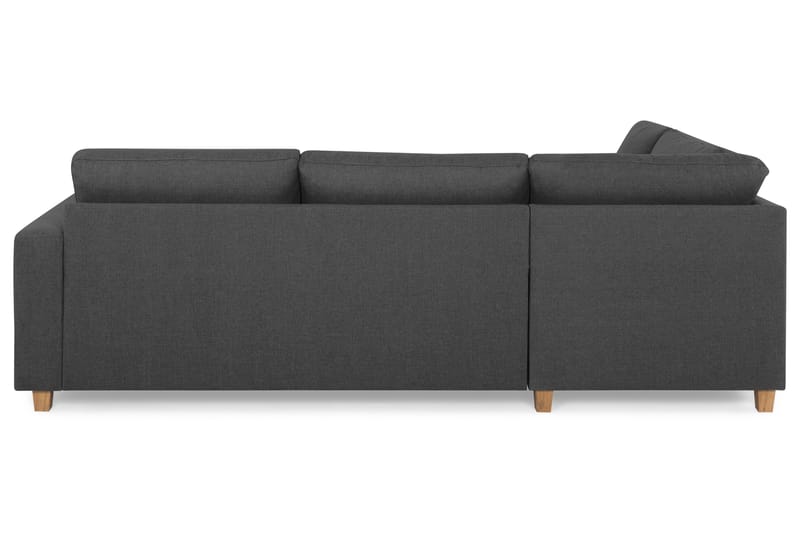 Crazy 3-sits Vänstervänd L-formad Schäslongsoffa i Tyg - Mörkgrå - Möbler - Vardagsrum - Soffor - Divansoffa & schäslong