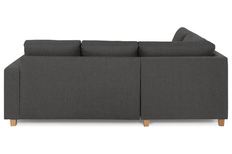 Crazy 3-sits Vänstervänd L-formad Schäslongsoffa i Tyg - Mörkgrå - Möbler - Vardagsrum - Soffor - Divansoffa & schäslong
