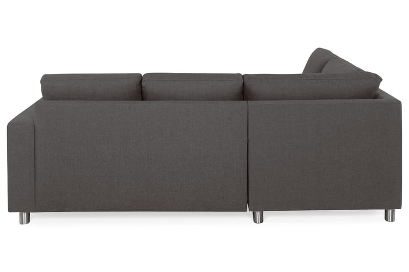Crazy 3-sits Vänstervänd L-formad Schäslongsoffa i Tyg - Mörkgrå - Möbler - Vardagsrum - Soffor - Divansoffa & schäslong