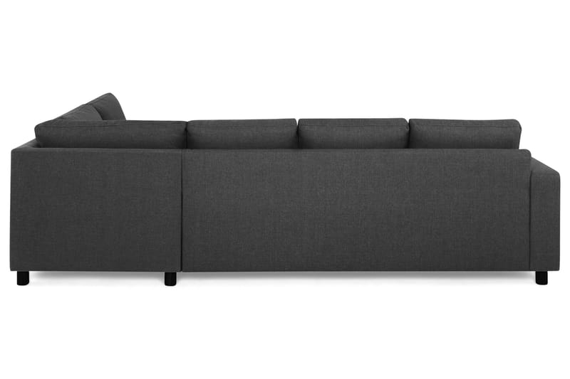 Crazy 4-sits Högervänd L-formad Schäslongsoffa i Tyg - Antracit - Möbler - Vardagsrum - Soffor - Divansoffa & schäslong