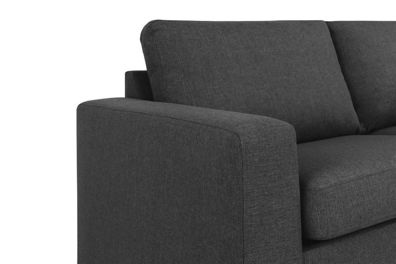 Crazy 4-sits Högervänd L-formad Schäslongsoffa i Tyg - Antracit - Möbler - Vardagsrum - Soffor - Divansoffa & schäslong